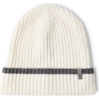 Brunello Cucinelli Knit beanie in Panama at Nordstrom, Size X-Small