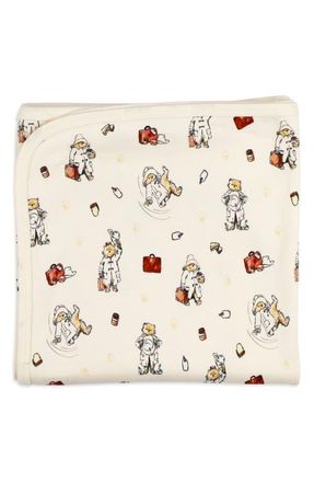 LOvedbaby Organic Cotton Blanket in Adventure Paddington at Nordstrom
