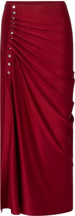 Paco Rabanne Jersey maxi-rok - Rood