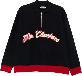 Bode Logo-patch Quarter-zip Sweater