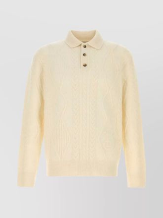 Burberry alpaca blend cable knit sweater