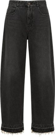 People Marion Barrel Crop Jeans - - Jeans - Donna - Nero - W27