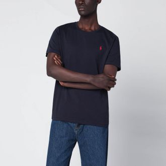 Polo Ralph Lauren T-shirt blue in cotton Custom Slim-Fit