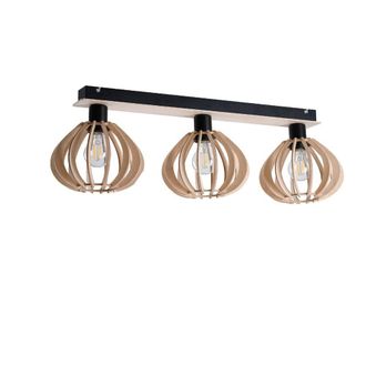 Netlighting Nicoleta Ceiling Spotlight Bar Black 62cm 3x E27