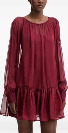 Aniye By Abito corto Ivette con ruches - Rosso