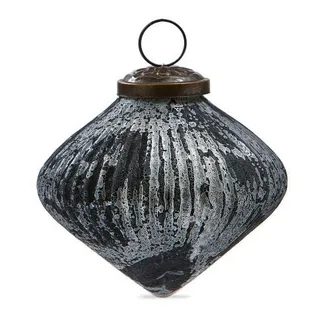 Tag Twilight Ribbed Black Glass Ornament - Elegant Christmas Decor at Nordstrom