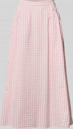 Oh April Midirock mit elastischem Bund Modell Nelle in Rosa, Gr&ouml;&szlig;e XL