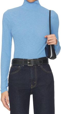 Veronica Beard Wyeth Turtleneck Sweater In Blue