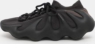 adidas Black Knit Fabric 450 Dark Slate Low Top Sneakers Size 38.5