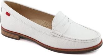 Marc Joseph New York East Village Patent Leather Penny Loafer in White Pearlized Grainy at Nordstrom, Size 7.5
