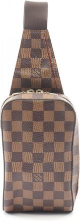 Louis Vuitton Brown Damier Canvas Pvc Damier Canvas Fanny Pack Sling Bag (Pre-Owned)