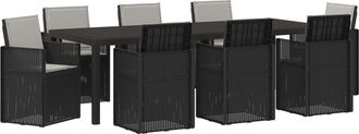 vidaXL Conjunto De Comedor De Jard&iacute;n 9 Uds. Antracita Y Gris Claro Pp Vidaxl