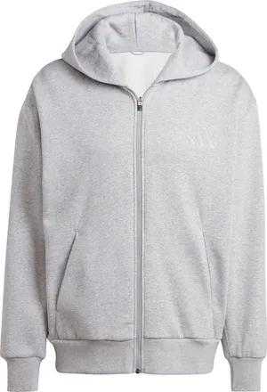 adidas SZN Fleece Full Zip Hoodie in Medium Grey Heather at Nordstrom, Size Xxx-Large
