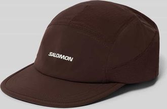 Salomon Basecap mit Logo-Print Modell SENSE AERO in Dunkelbraun, Gr&ouml;&szlig;e 1