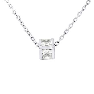 Lola Van Der Keen Womens Necklace - Like a Star Collection Silver Sterling - One Size