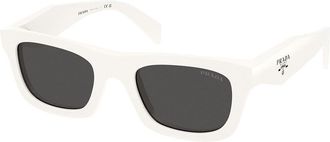 Prada PR C06SF Asian Fit 17K08Z Womens Sunglasses White Size 53