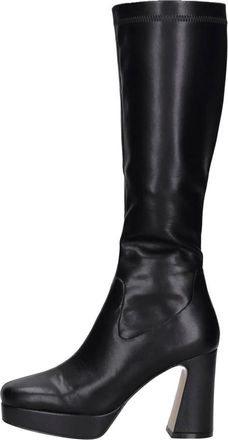 Emanuelle Vee Vee Boots - Dames - Laarzen met Hak - Zwart - 36 EU - Leer - Schoenen