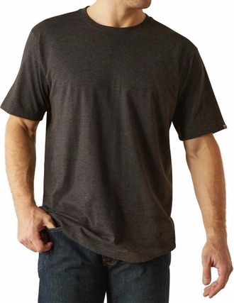 Ariat Mens Rebar Cotton Strong Shirt In Charcoal Heather