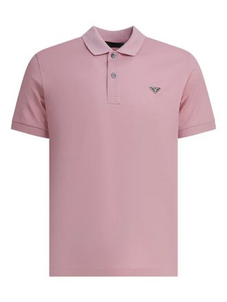 Prada logo-detail polo shirt - Pink