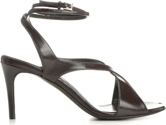Khaite Liria Ankle Strap Sandal - female - Khaite - High Heel Sandals - Brown - 4 1/2 UK - Shoes