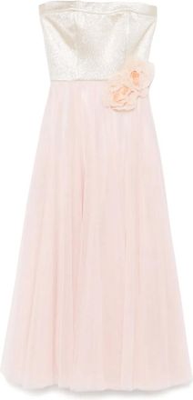 Parlor Abito da sera con applicazione a fiori - Rosa