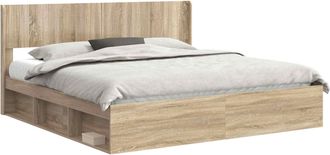 vidaXL Estructura De Cama Con Almacenamiento Y Cabecero 2 Uds. Vidaxl