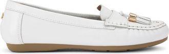 Carvela Womens Leather Fiasco Loafers - White - Size UK 7