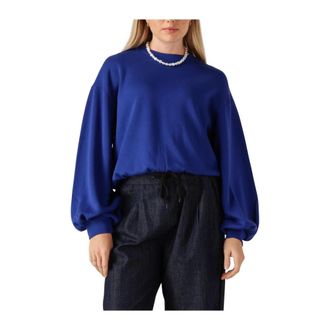 Moss Copenhagen Dames, Sweatshirts & Hoodies, Blauw, Maat: Xs/S Viscose