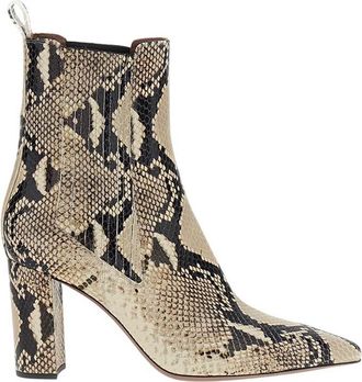 PARIS TEXAS Brown Slip-on Printed Boots