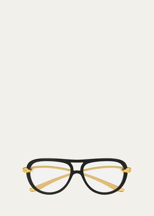 Bottega Veneta Knot 58MM Aviator Sunglasses