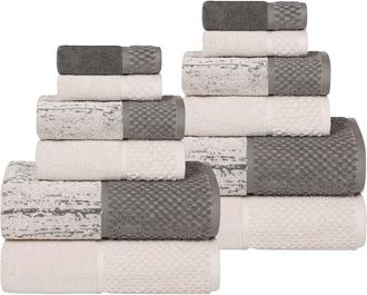 Superior Lodi Cotton 12Pc Bathroom Towel Set