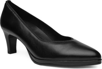 Ara Amaryllis Leather Pump in Black Leather at Nordstrom, Size 10.5