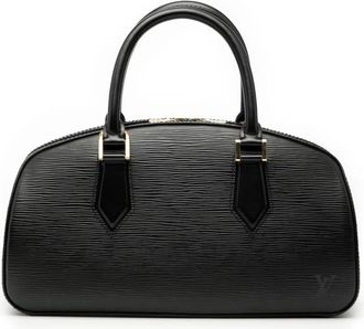 Louis Vuitton Pre-owned Handbags, female, Black, Size: ONE SIZE Pre-owned Structured Leather Satchel