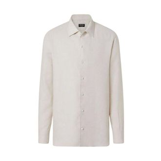 Ermenegildo Zegna Long Sleeve Dress Shirt - male - Zegna - Casual Shirts - Gray - 2XL - Shirts