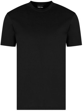Giorgio Armani Asv Cotton Crew Neck T-Shirt Clothing
