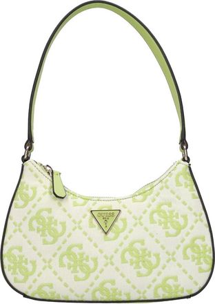 Guess Tassen, Dames, Groen, ONE Size, Leer, Ruma 4G Logo Schoudertas