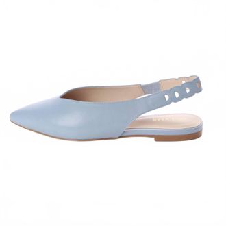 Cole Haan Womens Merrit Skimmer Flats In Zen Blue Leather