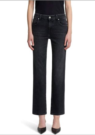 7 For All Mankind Calie Straight Ankle Jeans In Bottomline