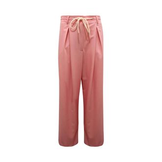 Vicolo Straight Trousers, female, Pink, Size: M Pantalone Coulisse WO Trousers Te-Pa0071-Ca3658