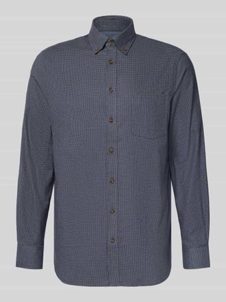 Christian Berg Freizeithemd mit Knopfleiste in Graphit, Größe 3XL