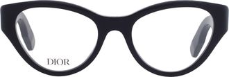 Dior LADY 9522 O B1I Demo Cat Eye Ladies Eyeglasses CD50098I 001 52