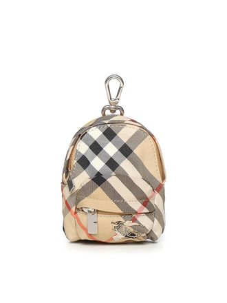 Burberry Check Backpack Charm