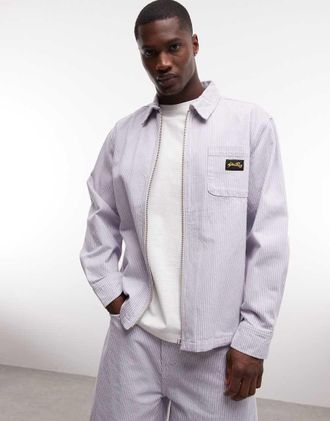 Stan Ray Giacca multicolore a righe hickory con zip in coordinato