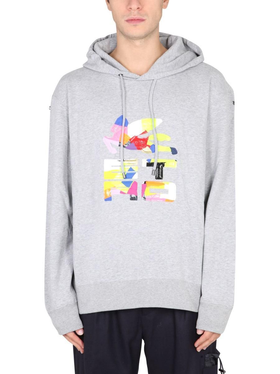 パーカー・フーディ ETRO SS24 HOODED SWEATSHIRT WITH LOGO (MRMB0001_AR201B0339) ETRO - Logo Cotton Hoodie Etro