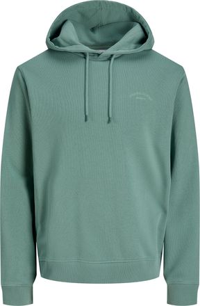 Jack & Jones Plus Size Kapuzensweatshirt JJCOLLEGE LOGO SWEAT HOOD PLS, Herren, Gr. 4XL, mineral blau, Sweatware, Obermaterial: 80% Baumwolle, 20% Polyester, JACK & JONES PL