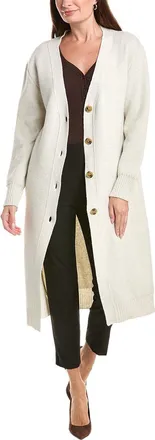 Oscar De La Renta Wool Long Cardigan