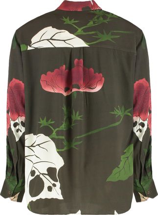 Our Legacy Floral-Print Rayon Shirt - Green