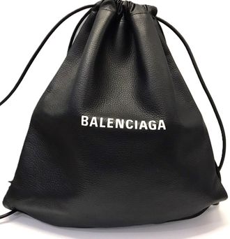 Balenciaga Black Leather Pouch (Pre-Owned)