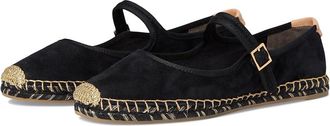 Tory Burch Mary Jane Espadrille Womens Flat Shoes Perfect Black/Perfect Black/Natural : 10.5 M, Leather