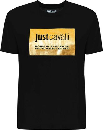 Just Cavalli T-shirts en Polos - Dames - T-shirts - Zwart - M - Tops